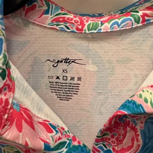 NWOT X by Gottex Sleeveless Top in Multicolor Floral - Picture 2 of 6